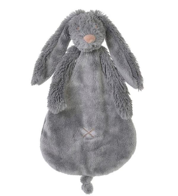 Peluche - Happy Horse - Richie - Mörk grå - 25 cm - Kramtåligt tyg