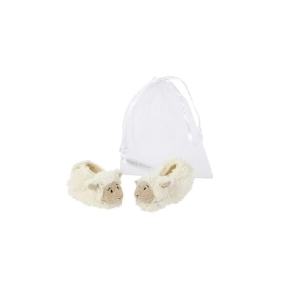 Tofflor - Happy Horse - Får - 6-12 månader - Beige - Organza presentpåse