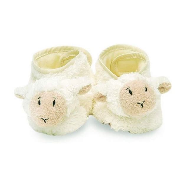 Tofflor - Happy Horse - Får - 6-12 månader - Beige - Organza presentpåse