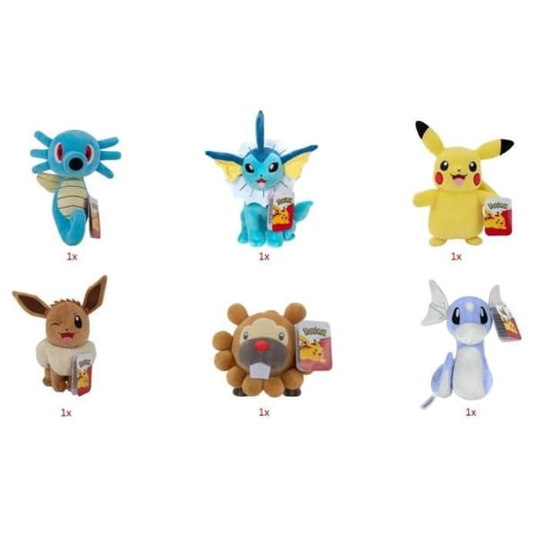 POKEMON - PLUSH 20 CM WAVE 16 - DISPLAY 6 ST BOTI 38974