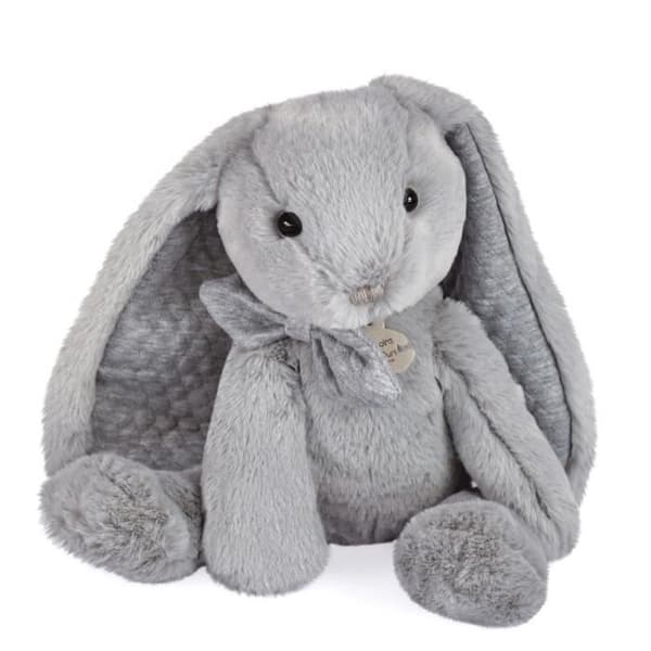 Plyschleksak - BEAR STORY - Preppy Chic Rabbit - 40CM - Grå - Mjuk och fluffig