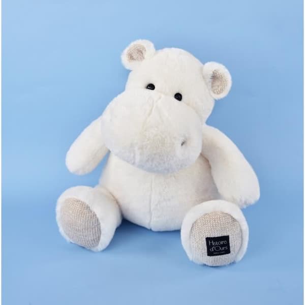 Flodhäst mjukis 40CM Vit - BEAR STORY - Plysch - Baby - Inredning