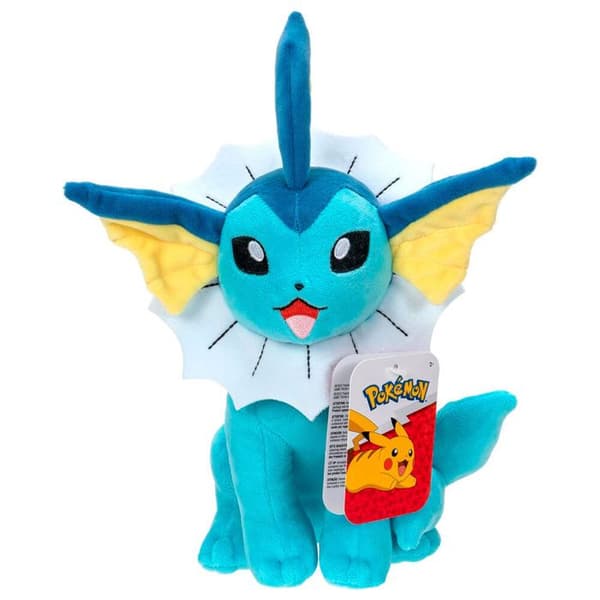 Plysdjur - Jazwares - Vaporeon - Blå - 3 år - Inomhus