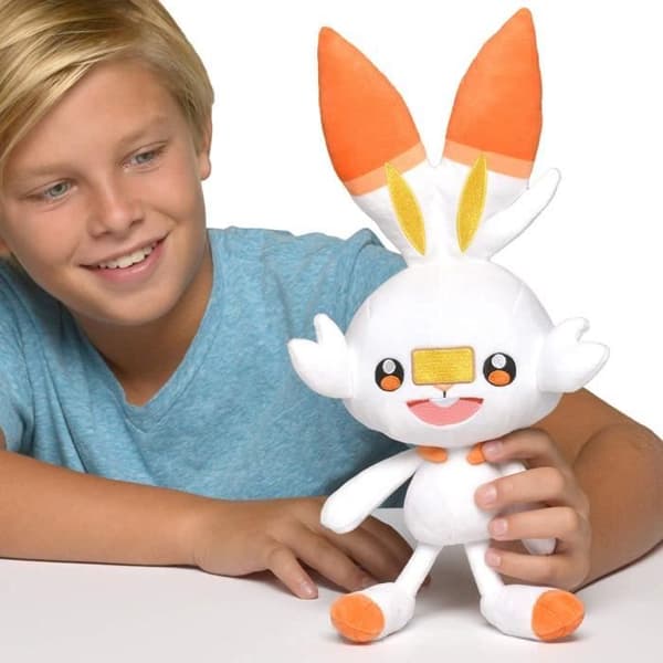 Pokemon Sword &amp; Shield Scorbunny Soft Plush 8''