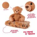 Miniatyrbild 3 av 5: Perletti Teddy Med Filt Teddy 22 Cm Orange