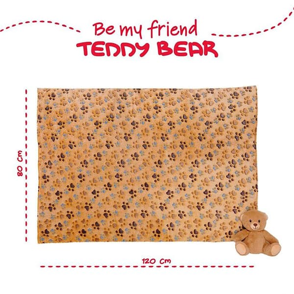 Perletti Teddy Med Filt Teddy 22 Cm Orange