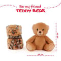 Miniatyrbild 2 av 5: Perletti Teddy Med Filt Teddy 22 Cm Orange
