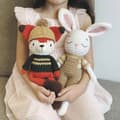 Miniatyrbild 3 av 4: Min virkade Amigurumi-kanin i plysch