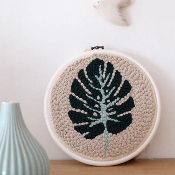 Punchnållåda - Tropiskt blad Ø 20 cm
