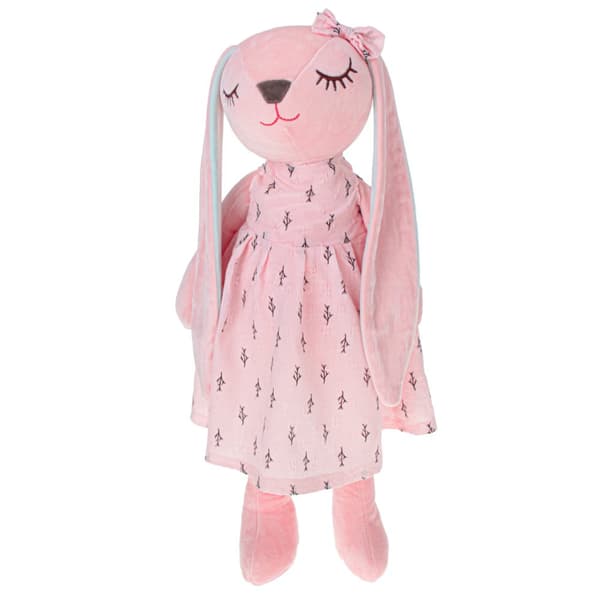 Plys pink kanin maskot, 52 cm