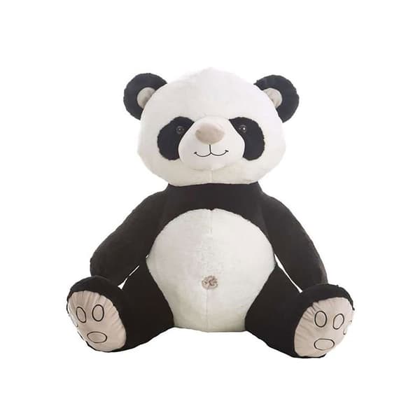 Creaciones Llopis Nalle Panda Silver 35 Cm Musta