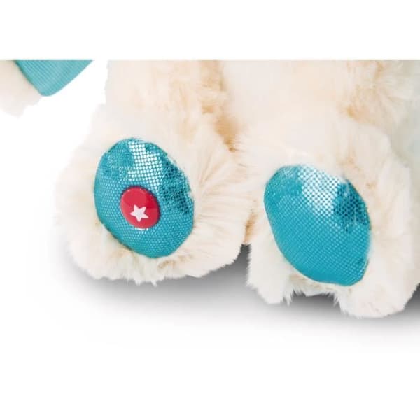 Peluche - Nici - Glubschis - Junior Kanin 15 cm - Vit/Blå - För barn från 4 år