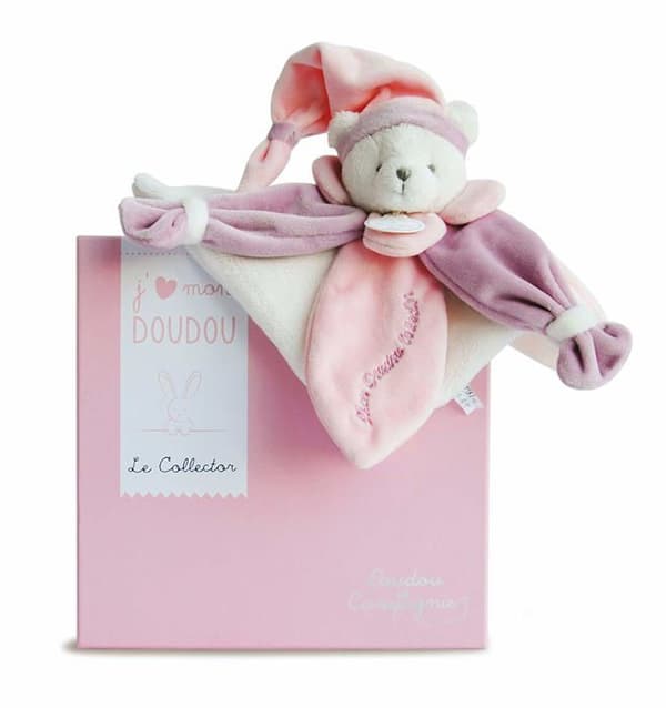 Doudou Bear Pink Collector - DOUDOU ET COMPAGNIE - 24cm - Rosa - Girl - Baby