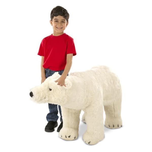 Giant Polar Bear plyschleksak - Melissa &amp; Doug - MELISSA &amp; DOUG - Vit - Höjd: 85 cm