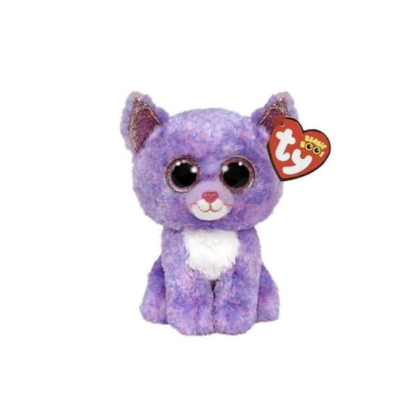 Ty Beanie Boos Cassidy Cat Plyschleksak 15cm - Flerfärgad - 3 år gammal - TY - Barn - Lila - Blandat - Inomhus
