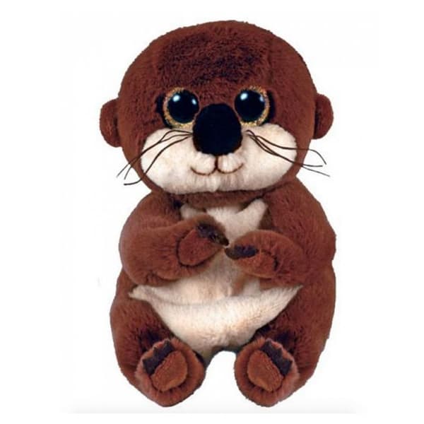 Ty Plyschleksak - Beanie Bellies Mitch the Otter 15 cm Brun - Barn - TY - Blandad - 8x8x15cm - Vit - Plysch