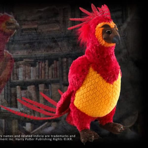 Plyschleksak - Harry Potter - Fawkes 9" - Svart - Unisex - Barn - Inomhus