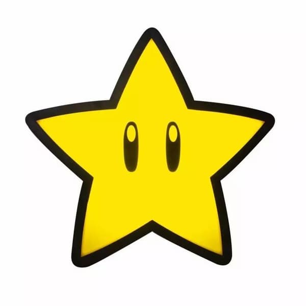Super Mario Super Star Lamp - SUPERMARIO - Unisex - Batterier - En storlek