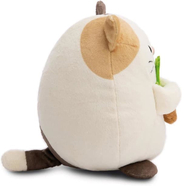 Plyschleksak - Nici - Angy Cat - 16 cm - Beige - Super Mochi Collection