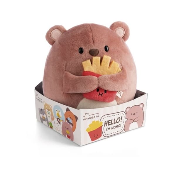 Peluche - Nici - Nomo Björn - 16 cm - Brun - Samling Super Mochi