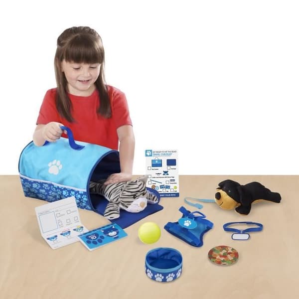 Transportbur - MELISSA & DOUG - Plysch - För barn - Blå
