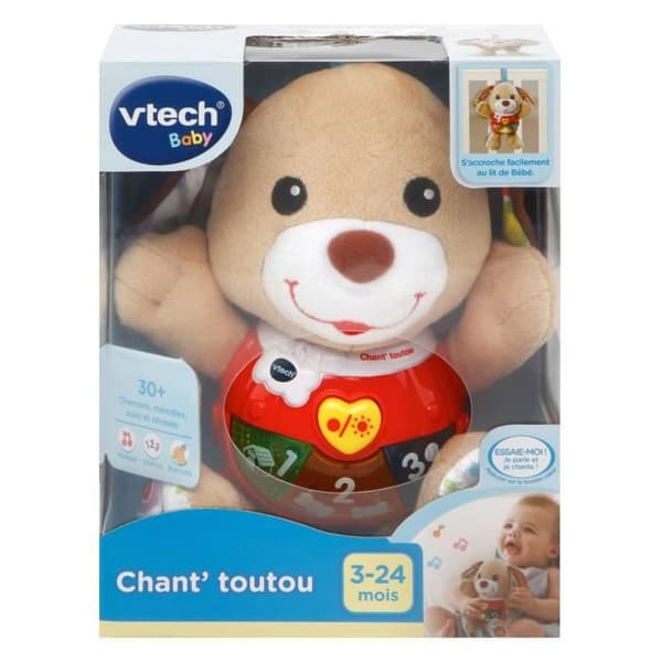 VTECH BABY - Interaktiv mjukleksak för barn - Chant'toutou Brun