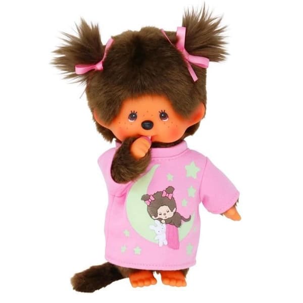 Puppa - SEKIGUCHI - Monchhichi - Luminös flicka - 20 cm - Mjuk kropp