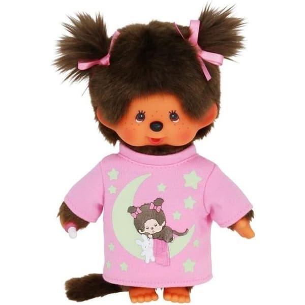 Puppa - SEKIGUCHI - Monchhichi - Luminös flicka - 20 cm - Mjuk kropp