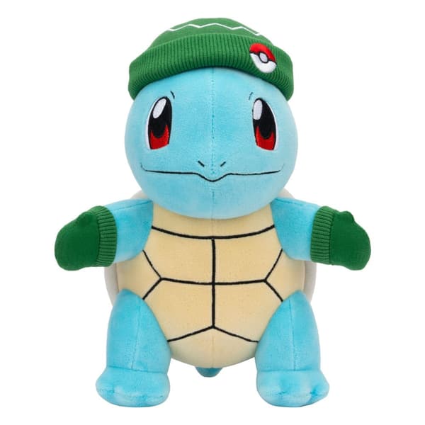 Pokemon Winter Edition Squirlte med lue og votter 20cm