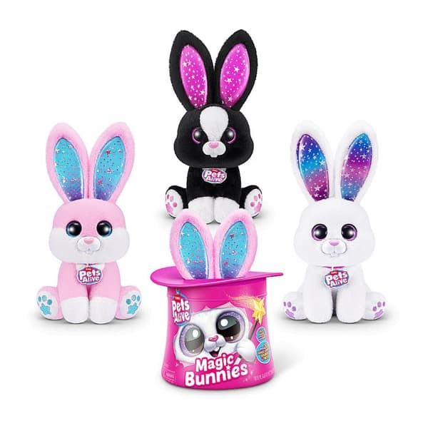 Interaktivt spel - ZURU - PETS ALIVE Magic Bunnies - 20 överraskningar - Ljus effekter - Blandat