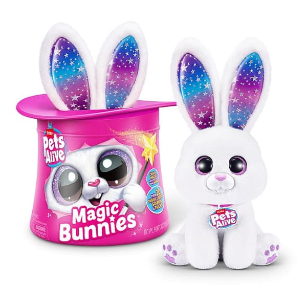 Interaktivt spel - ZURU - PETS ALIVE Magic Bunnies - 20 överraskningar - Ljus effekter - Blandat