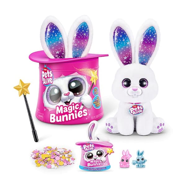 Interaktivt spel - ZURU - PETS ALIVE Magic Bunnies - 20 överraskningar - Ljus effekter - Blandat