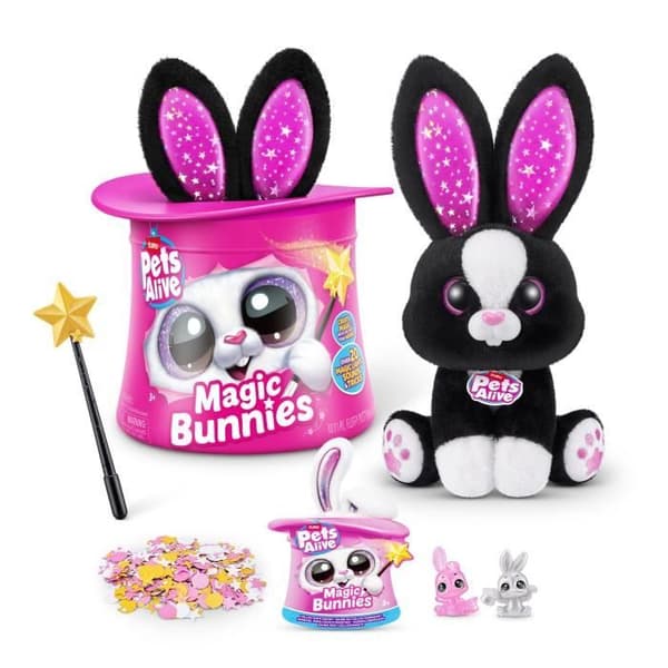 Interaktivt spel - ZURU - PETS ALIVE Magic Bunnies - 20 överraskningar - Ljus effekter - Blandat