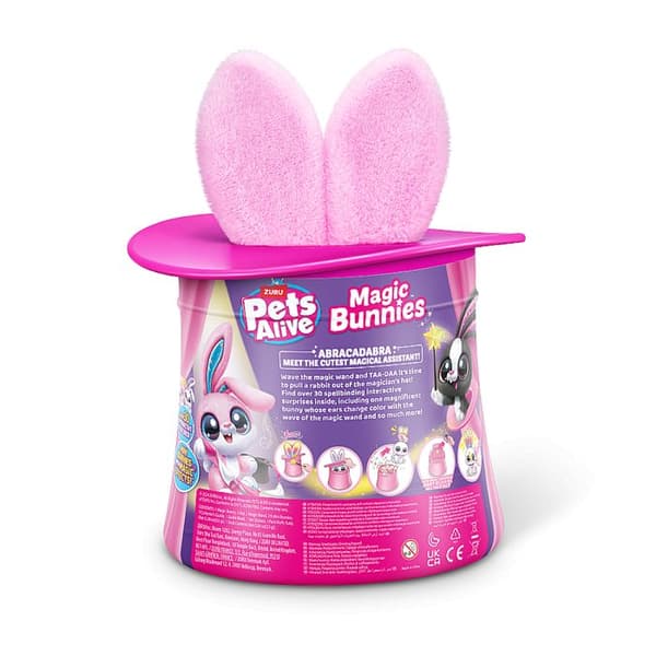 Interaktivt spel - ZURU - PETS ALIVE Magic Bunnies - 20 överraskningar - Ljus effekter - Blandat