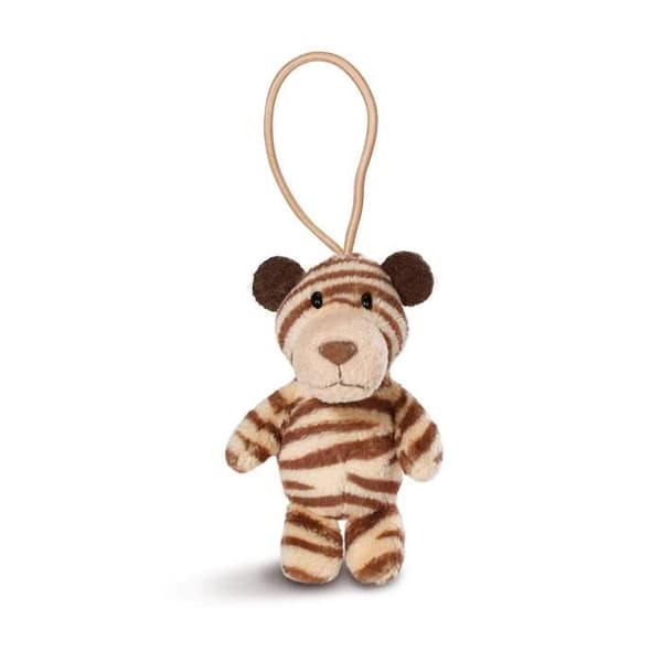 NICI Tigerhänge med elastiskt band Brun 8 cm - 43611
