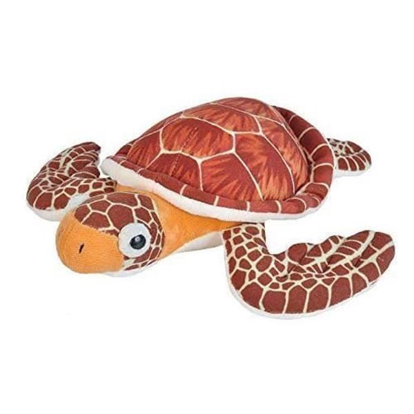Wild Republic Republic-21477 Cuddlekins Mini Loggerhead Turtle Plyschleksak, Leksaker, 20 cm, 21477, Brun, 20 cm 21477