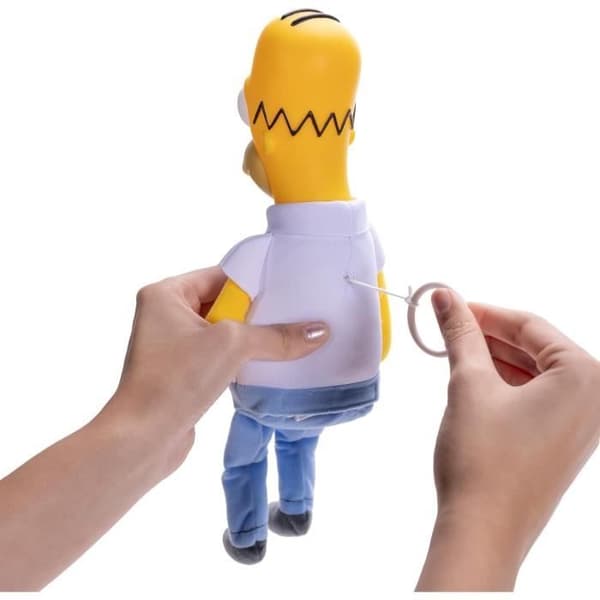 Mjuk leksak - SIMPSONS - Homer Simpson - 30 cm - 20 fraser - Interaktiv