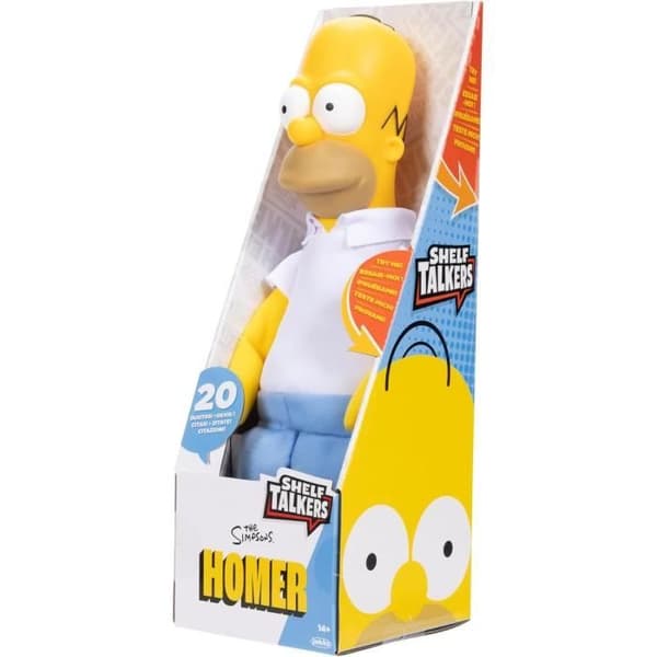 Mjuk leksak - SIMPSONS - Homer Simpson - 30 cm - 20 fraser - Interaktiv