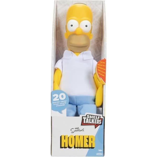 Mjuk leksak - SIMPSONS - Homer Simpson - 30 cm - 20 fraser - Interaktiv