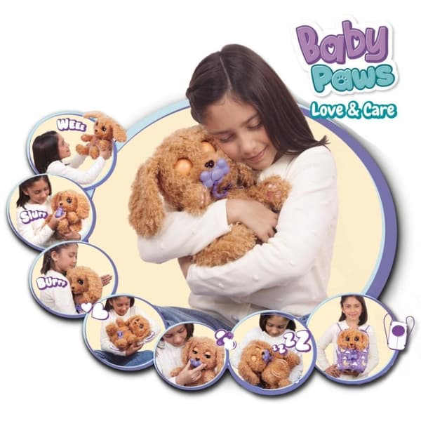 Baby Paws Labradoodle Interaktivt krammelegetøj + lyd