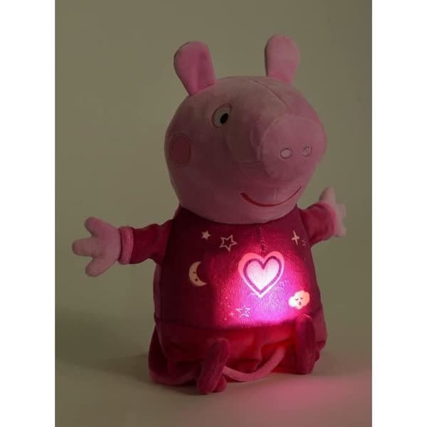Simba Toys 109261016 Peppa Pig Plysch Godnatt Peppa med ljud och ljus