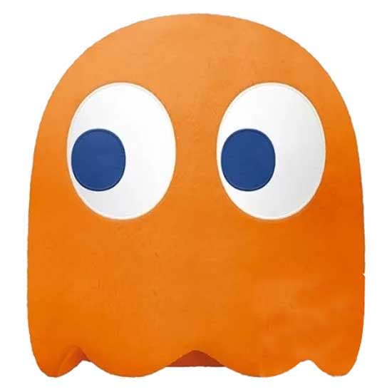 Banpresto Pac-man Big Plush Clyde & Turn-to-blue Ghost Clyde 20 Cm Bamse