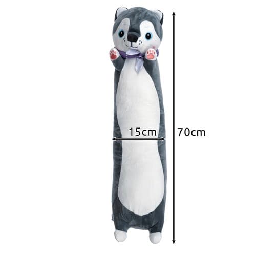 Täytetyt eläimet | Pitkä koira pehmeä eläin | Pitkä pehmotyyny 70cm