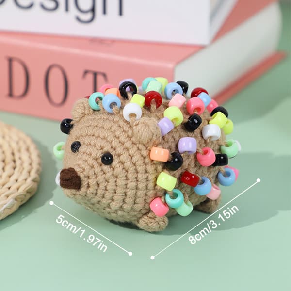 INF DIY Virkningskit, Söt Igelkott Amigurumi-kit för Nybörjare