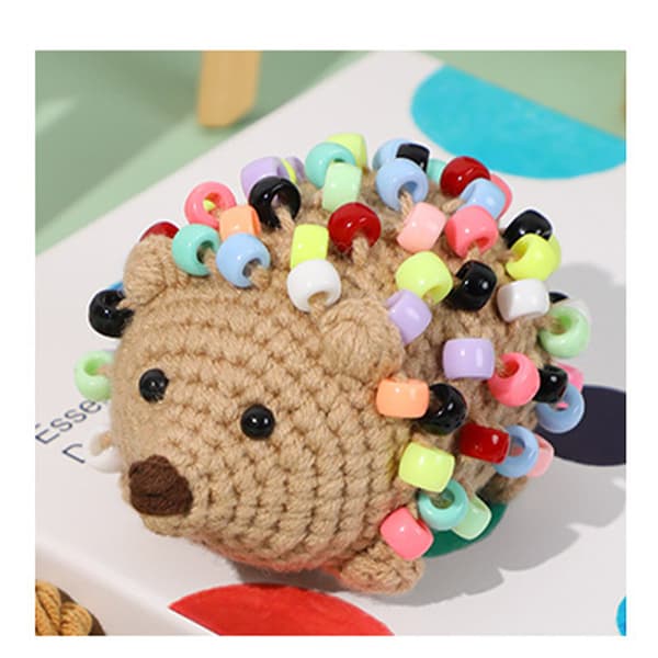 INF DIY Virkningskit, Söt Igelkott Amigurumi-kit för Nybörjare