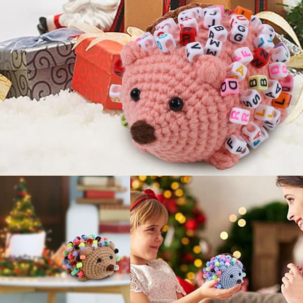 INF DIY Virkningskit, Söt Igelkott Amigurumi-kit för Nybörjare