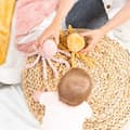 Miniatyrbild 3 av 4: NATTOU Doudou Pieuvre Lapidou - 23 cm - 100% polyester - Oker