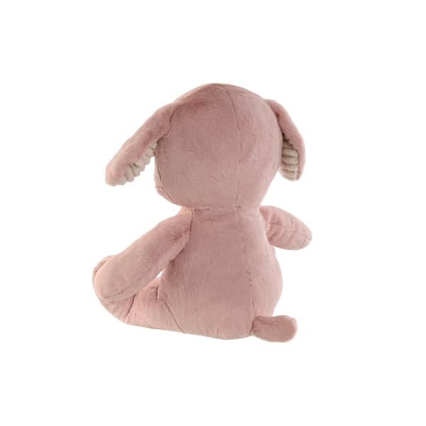 Fluffy toy Home ESPRIT White Brown Grey Pink Polyester Animal 25 x 20 x 28 cm (4 Units)