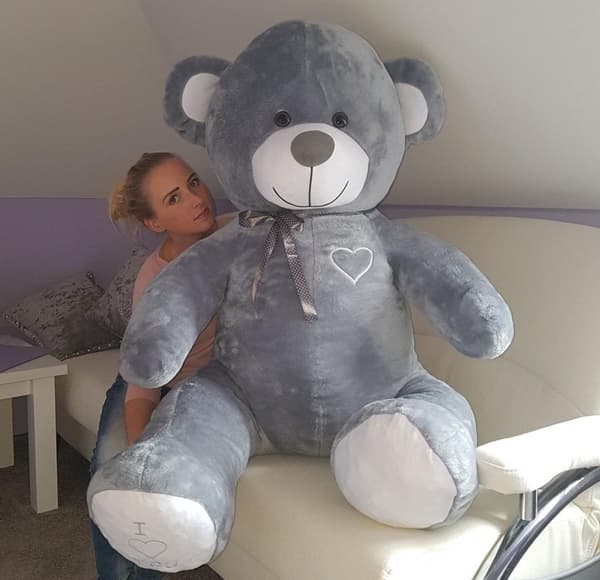 190cm Rosa 'Jag Älskar Dig' Teddybjörn - Mjuk & Säker för Barn