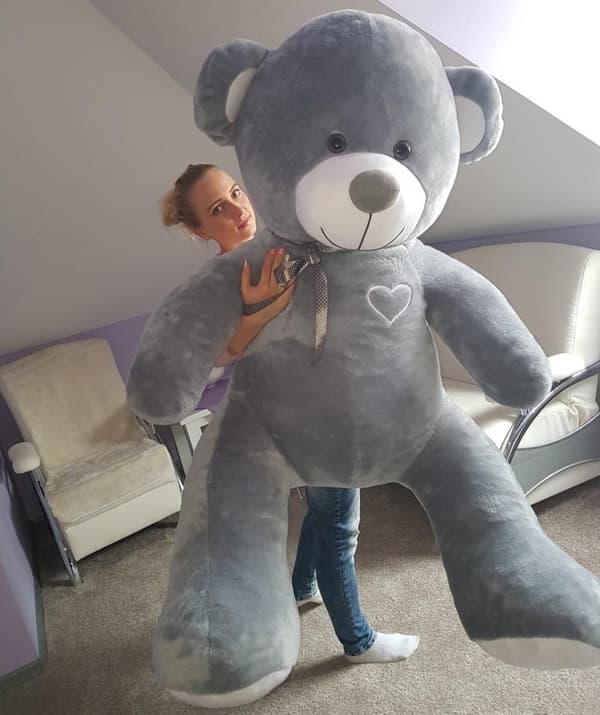 190cm Rosa 'Jag Älskar Dig' Teddybjörn - Mjuk & Säker för Barn
